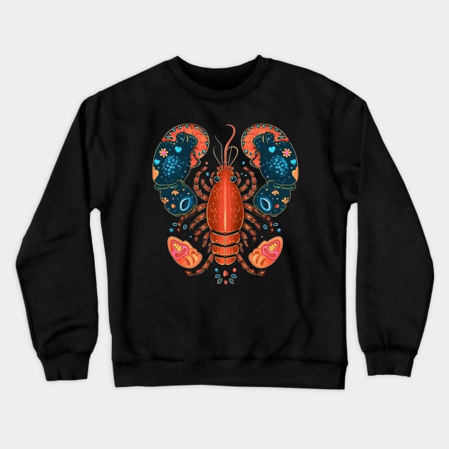 Lobster Valentine Day Crewneck Sweatshirt by JH Mart